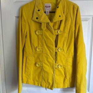 Mossimo Supply Co. Women's Yellow Double-Breasted Jacket